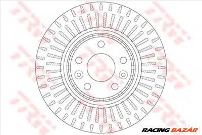 TRW DF6208S - féktárcsa RENAULT