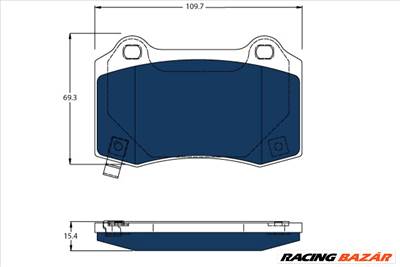 TRW GDB4171BTE - fékbetétkészlet, tárcsafék TESLA