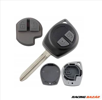 Suzuki Ignis távirányítós slusszkulcs, nyerskulcs elektronika nélkül, csak a ház a nyers kulccsal (3