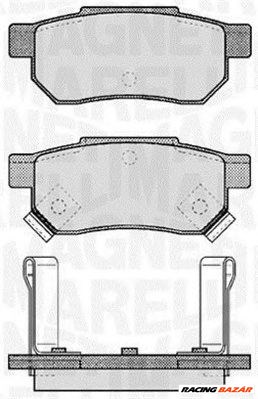 MAGNETI MARELLI 363916060457 - fékbetét ACURA HONDA LOTUS MAZDA MG ROVER 1. kép