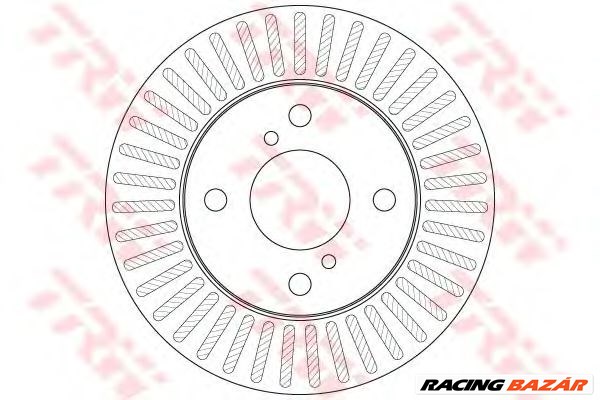 TRW DF6214 - féktárcsa NISSAN SUZUKI 1. kép