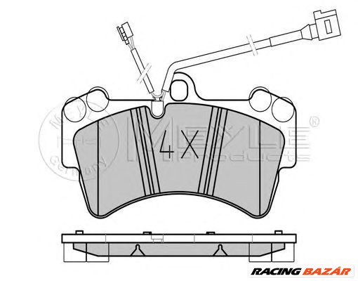 MEYLE 025 236 9317 - fékbetét AUDI PORSCHE VW 1. kép