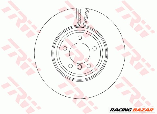 TRW DF4775S - féktárcsa BMW 1. kép