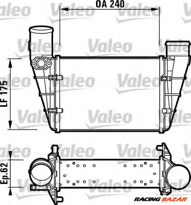 VALEO 817625 - töltőlevegőhűtő AUDI VW 1. kép