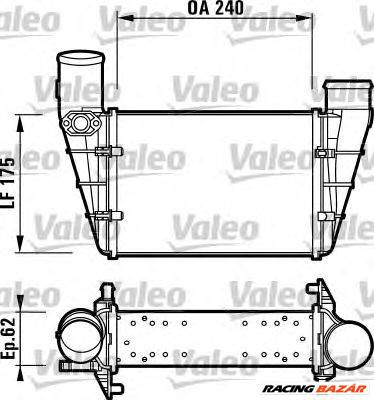 VALEO 817625 - töltőlevegőhűtő AUDI VW