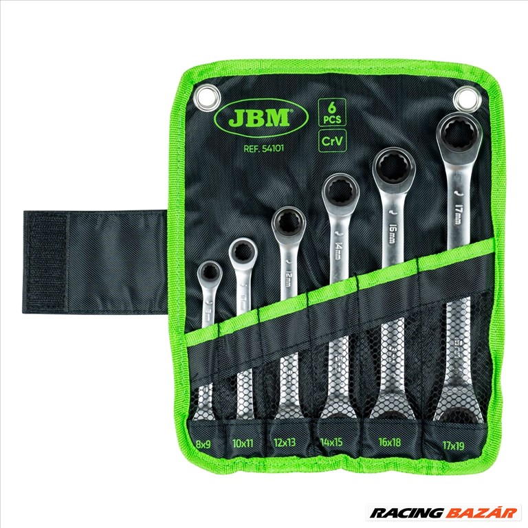 JBM Kétvégű racsnis csillagkulcs készlet, 6db-os - JBM54101 1. kép