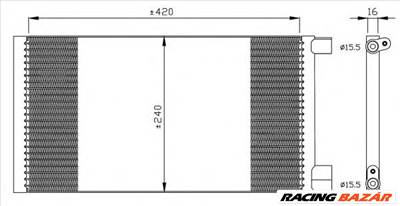 NRF 35487 - klíma kondenzátor FIAT