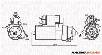 MAGNETI MARELLI 063721107010 - önindító FORD