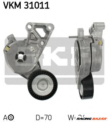 SKF VKM 31011 - hosszbordásszíj feszítőgörgő AUDI SEAT SKODA VW 1. kép