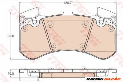 TRW GDB1976 - fékbetét AUDI