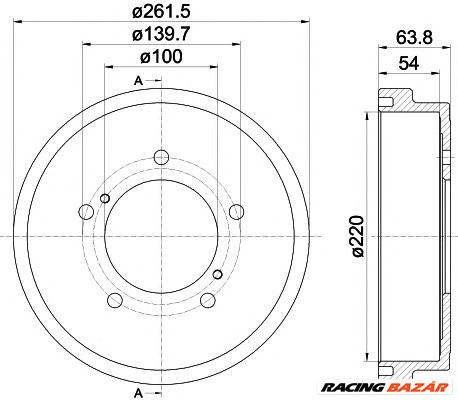 TEXTAR 94037800 - fékdob CHEVROLET SUZUKI 1. kép
