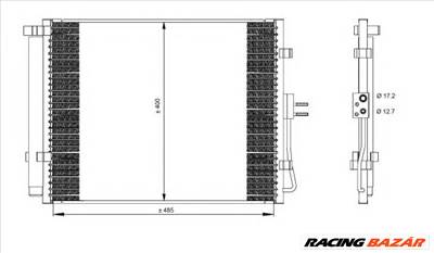 NRF 35984 - klíma kondenzátor KIA