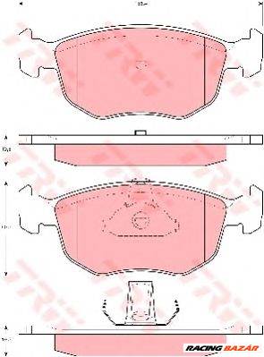 TRW GDB1618 - fékbetét AC FORD