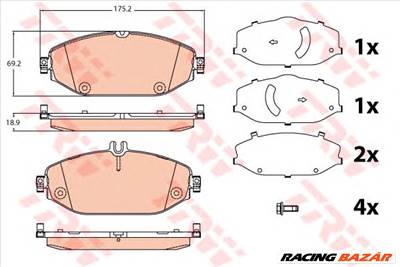 TRW GDB2097 - fékbetét MERCEDES-BENZ MERCEDES-BENZ (BBDC)