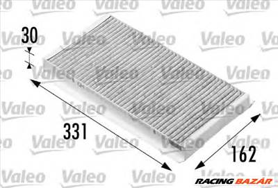 VALEO 698710 - pollenszűrő CADILLAC FIAT HOLDEN OPEL SAAB VAUXHALL