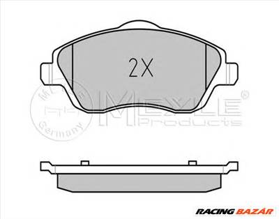 MEYLE 025 232 2517 - fékbetét OPEL VAUXHALL