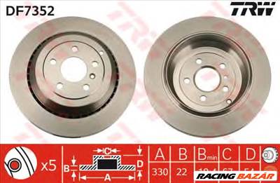 TRW DF7352 - féktárcsa MERCEDES-BENZ