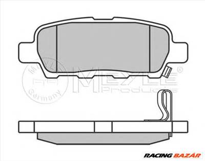 MEYLE 025 238 7114/W - fékbetét INFINITI NISSAN RENAULT