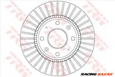TRW DF6229 - féktárcsa KIA