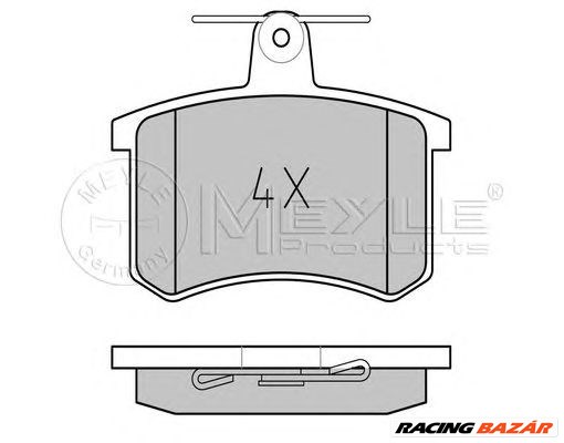 MEYLE 025 211 4416/PD - fékbetét ALFA ROMEO AUDI FIAT LANCIA 1. kép