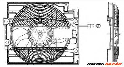 NRF 47211 - hűtőventillátor BMW