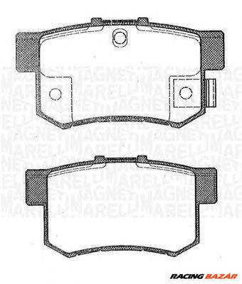 MAGNETI MARELLI 363916060462 - fékbetét ACURA GREAT WALL HAVAL HONDA MG ROVER SUZUKI