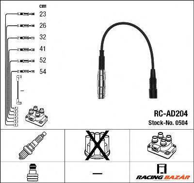 NGK 0504 - gyújtókábel szett AUDI