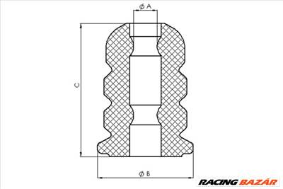 TEDGUM 00392000 - ütköző, rugózás MAZDA