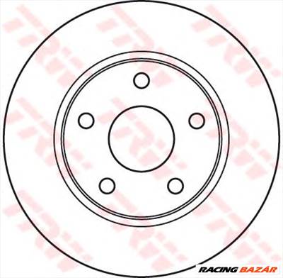 TRW DF6037 - féktárcsa JEEP