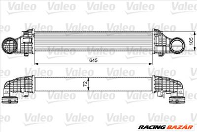 VALEO 818606 - töltőlevegő-hűtő MERCEDES-BENZ