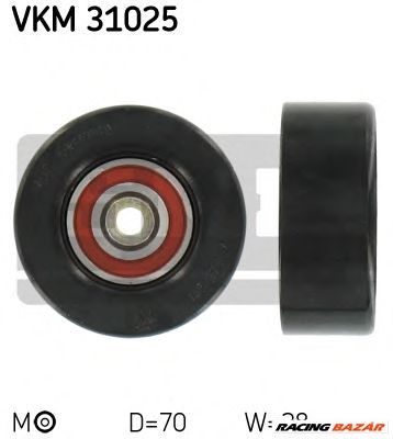 SKF VKM 31025 - hosszbordásszíj feszítőgörgő SEAT SKODA VW 1. kép