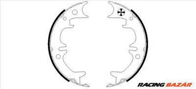 TEXTAR 91059400 - kézifék fékpofakészlet DAIHATSU LEXUS TOYOTA
