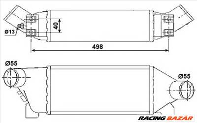 NRF 30259 - töltőlevegőhűtő FORD