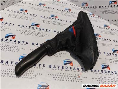 BMW E46 fekete bőr M kézifék szoknya zsák markolat (001965)