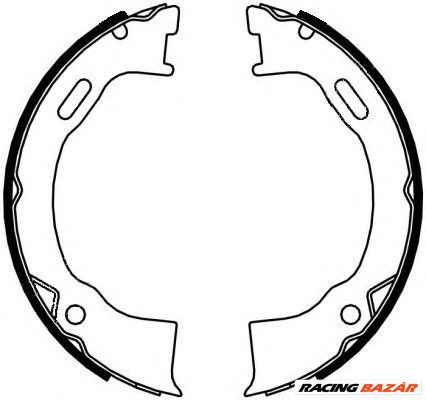 TEXTAR 91071500 - kézifék fékpofakészlet FORD USA JEEP MAZDA 1. kép