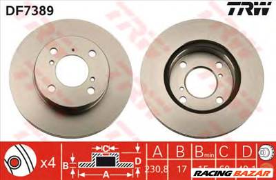 TRW DF7389 - féktárcsa SUZUKI