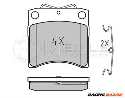 MEYLE 025 206 5217 - fékbetét VW