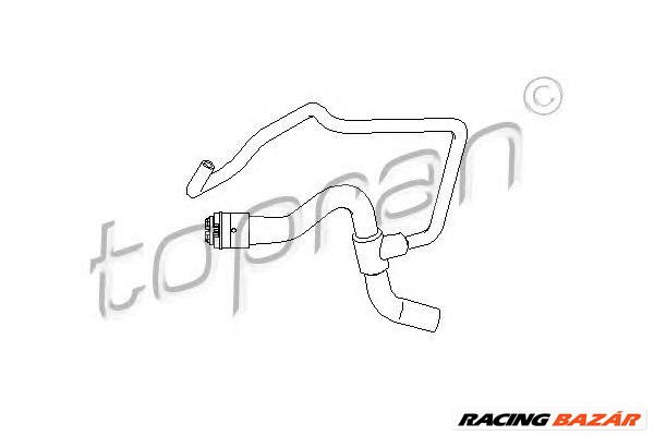 TOPRAN 207 683 - hűtőcső OPEL VAUXHALL 1. kép
