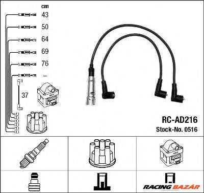 NGK 0516 - gyújtókábel szett AUDI VW