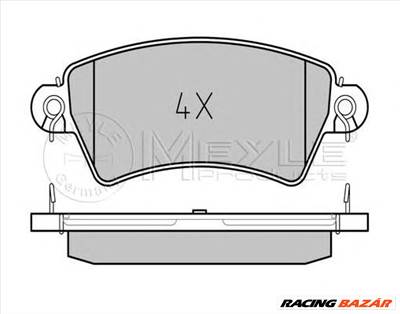 MEYLE 025 233 9617 - fékbetét CITROËN PEUGEOT