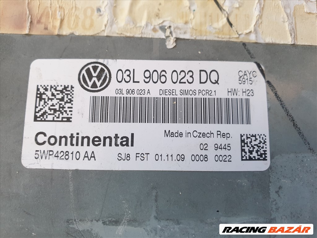 Volkswagen Golf VI CAYC motorvezérlő 03L 906 023 DQ 2. kép
