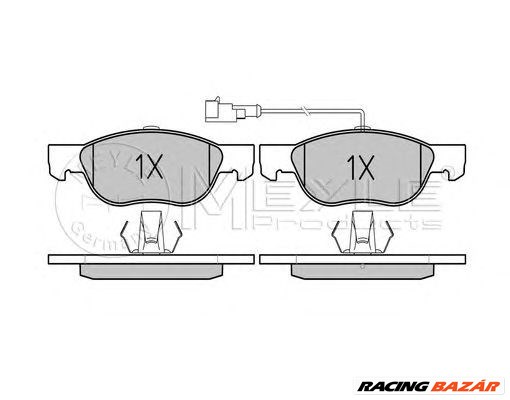 MEYLE 025 219 2717/W - fékbetét ALFA ROMEO FIAT LANCIA 1. kép