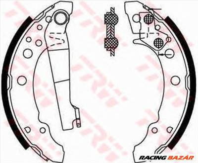 TRW GS8166 - fékpofakészlet AUDI SEAT VW VW (SVW)