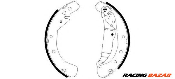 TEXTAR 91060100 - fékpofakészlet CHEVROLET HOLDEN OPEL VAUXHALL 1. kép