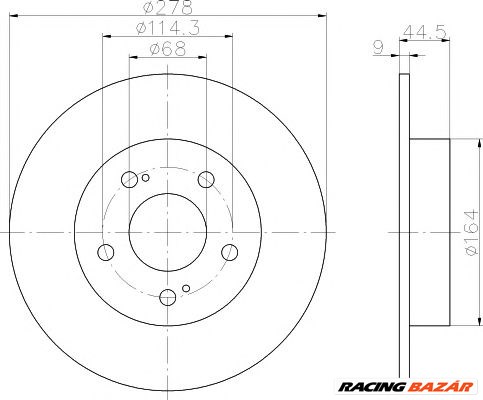 TEXTAR 92113103 - féktárcsa INFINITI NISSAN SAMSUNG 1. kép