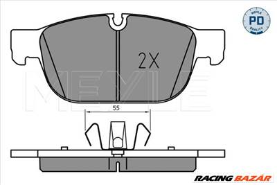 MEYLE 025 223 1719/PD - fékbetétkészlet, tárcsafék VOLVO