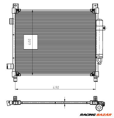 NRF 350420 - klíma kondenzátor NISSAN