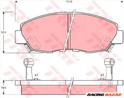 TRW GDB894 - fékbetét HONDA HONDA (GAC)
