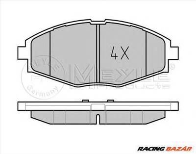 MEYLE 025 232 4117/PD - fékbetét CHEVROLET DAEWOO