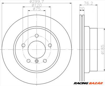 TEXTAR 92227103 - féktárcsa BMW